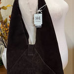 Haute Hippie  | Chocolate Brown Hobo Suede Bag Photo 0