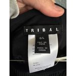 Tribal Wide Leg Pleated Pant with Sash in Black size L Size L Photo 3