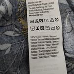 VERO MODA  Off The Shoulder Crop Top Blouse Navy Blue Flowy Boho Floral Medium Photo 4