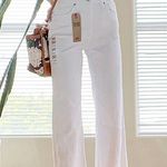 Levi's White Levi’s - Mile High - Wide Leg Crop Size: 29 Photo 0