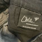 American Eagle VTG ChiQle Denim Architect Black & White Aztec Printed Patch Pattern Jean Shorts Photo 11