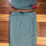 Green Midi Skirt & Bandeau Set Photo 0