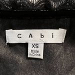 CAbi  Emily Floral Black Lace With  Champagne‎ Lining Chiffon Trim Top EUC XS Photo 7