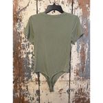 Women's Wilfred Free olive green short sleeve bodysuit, size medium Photo 2