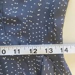 Lola & Grace Dot Print Dress Size S Blue Short Ruffle Long Sleeve Cottage Boho Photo 8