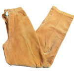 Petite Street High Waisted Corduroy Pants Women Size 5 Caramel Flare Leg Orange Photo 0