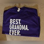 Gildan Women’s Gildans Purple T shirt With Saying Best Grandma Ever Photo 2