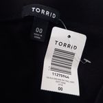 Torrid Black and Multicolored Embroidered Ponte Knit Stretch Pencil Skirt Photo 6