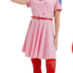 Pink Baseball Costume with Red Accessories Photo 0