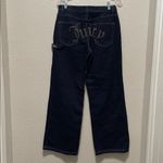 Juicy Couture  Jeans "Abbot” Y2K High Rise Wide Leg Carpenter Bedazzled Sz 11/30 Photo 2