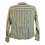 Robert Graham  Shirt Blouse Women's Size 6 Embroidered‎ Stripes Photo 1
