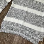 Pink Rose Womens Grey and White Striped Sweater - M Photo 2