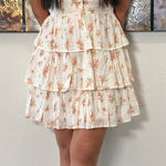 Altar'd State Floral Ruffle Mini Dress Photo 0