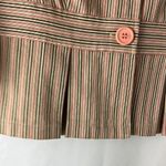 Forever 21 Pink and brown pinstripes blazer woman’s size small Photo 2