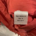 Cute peach 🍑 boho babydoll metallic thread tassel trim tunic top flare sleeve Orange Size M Photo 6