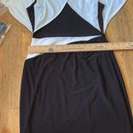 Ralph Lauren LRL Black White Split Sleeve Fully Lined Stretch Knit Dress SIZE 4 Photo 9