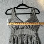 Every 1 Dress Womens XS Black Silver Striped Sleeveless V Neck Bubble Mini Dress Photo 7