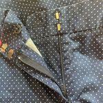 Talbots Flat Front Ankle Pants-Navy Blue White Polka Dots-Size 10 Signat… Photo 6