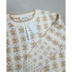 Workshop Republic Clothing NWT Womens Sweater Size S Fair Isle Cream Gold Cozy Photo 10