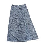 Super cute navy blue and white floral midi skirt with slit 🔥 Size XS Photo 0