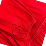 WoWo Red Tiered Mini Dress Pointed Puff Sleeve Rhinestone Avant Garde Size S Photo 13