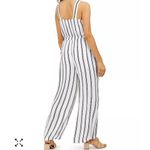 Rosie Harlow NWT striped wide leg jumpsuit sleeveless white black small Photo 1