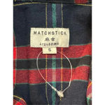 Amazon Long Sleeve Plaid Button Down Shirt Flannel Small Multicolor Roll Tab Photo 6