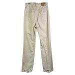 We The Free  CRVY Straight Shooter Jean Ivory‎ 28 Free People Boho Distressed Photo 9