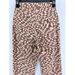PacSun Rare  Eco Trippy Checker Ultra High Waisted Slim Fit size 24 brown cream Photo 6
