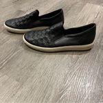 Ecco  Black Leather Woven Slip On Shoes Women’s Size 40 Photo 3