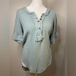 We The Free  by Free People Heritage  Henley Ocean Mist – Size XS Photo 1