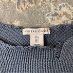 Sincerely Jules Periwinkle Sweater with White Bow Blue Photo 1