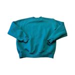 Vtg King Universal Sweatshirt M Teal Peacock Embroidered Pullover Double Collar Blue Size M Photo 4