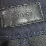 Mother Pleated Trainer Pants Women’s Size 24 Dark Navy Tapered Cuffed Ankle Slim Blue Photo 9