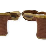 PRUNE Argentina | 6 US | Sandal Kitten Heel Square Toe Open Leather Patchwork Brown Photo 6