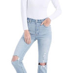 Abercrombie & Fitch The Ankle Straight Ultra High Rise Curve Love Jeans Photo 0