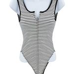 Anthropologie Urban Outfitters Out From Under Sleeveless Striped Scoop Back Bodysuit Photo 2