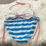 Atmosphere  red, white & blue bikini tie set Photo 1