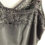 Y2K Black Lace Trim Cami Tank Top Size Large Photo 3
