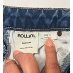 Rolla’s High Rise Slim Dusters Distressed Denim Shorts Women's Size 27 Blue Photo 6