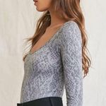 Forever 21 Snakeskin Bodysuit Spandex with Snaps NWOT Photo 1