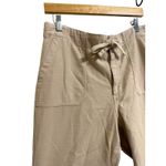 J.crew tie waist camp pant dark‎ beechwood size Large #BA291 Tan Photo 2