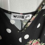 NWT Doublju Womens Black Polka Dots Spaghetti Straps Wide Photo 4