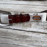 Fossil VTG Leather Conchos Belt 36” Brown Croc Embossed Western Boho Cowgirl Photo 6