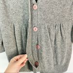 AQUA Y2K Gray Knit Babydoll Button Down Cardigan Sweater XS Photo 2