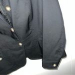 Talbots  Black Button Up Blazer Size 14W Petite Photo 3