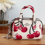 Coach NWT‎  Mini Rowan Bag Charm With Cherry Print Photo 0