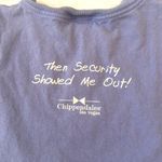 Chip & Pepper Chippendales Women’s L/G Purple Short Sleeve Short Humor Funny 100% Cotton Large Photo 3