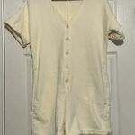 Alex Mill French Terry Romper Playsuit Cream V Photo 0