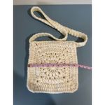 Crochet bag handmade white purse long strap crossbody boho Photo 6